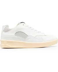 Jil Sander Sneakers mit Kontrasteinsätzen Weiß