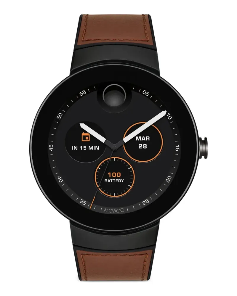 Movado Connect Museum 42mm watch - Schwarz Schwarz