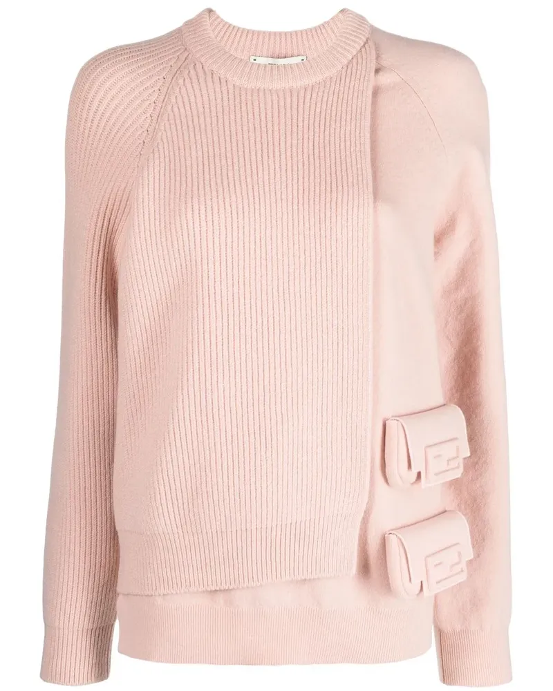 Fendi Pullover im Layering-Look - Rosa Rosa