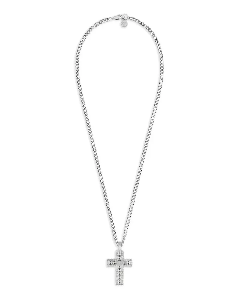 Philipp Plein Halskette mit Kristallen - Silber Silber