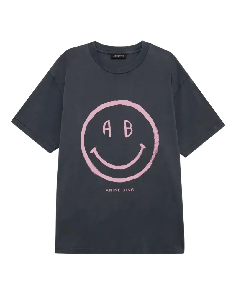 Anine Bing Cade Smiley T-shirt - Grau Grau