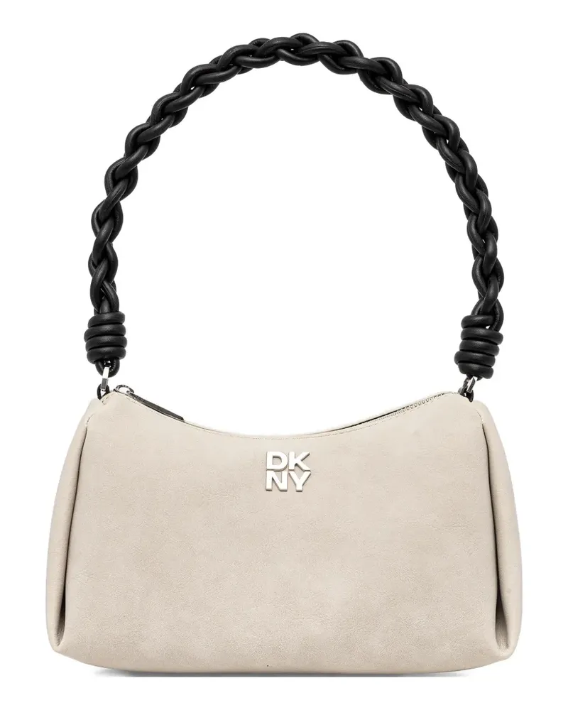 DKNY twisted-handle logo tote bag - Nude Nude