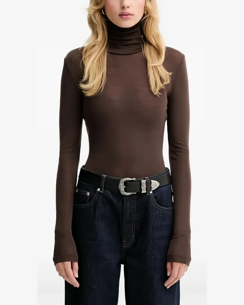 Gestuz long-sleeved roll-neck top - Braun Braun