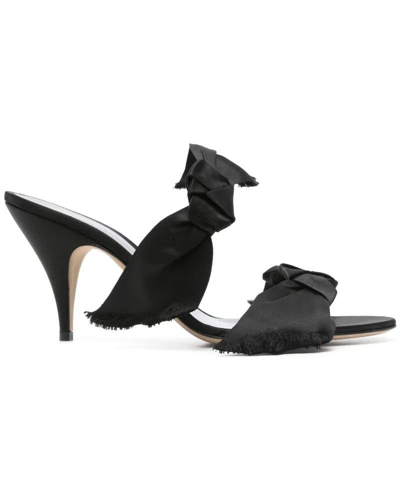 The Row Vika Mules 80mm - Schwarz Schwarz