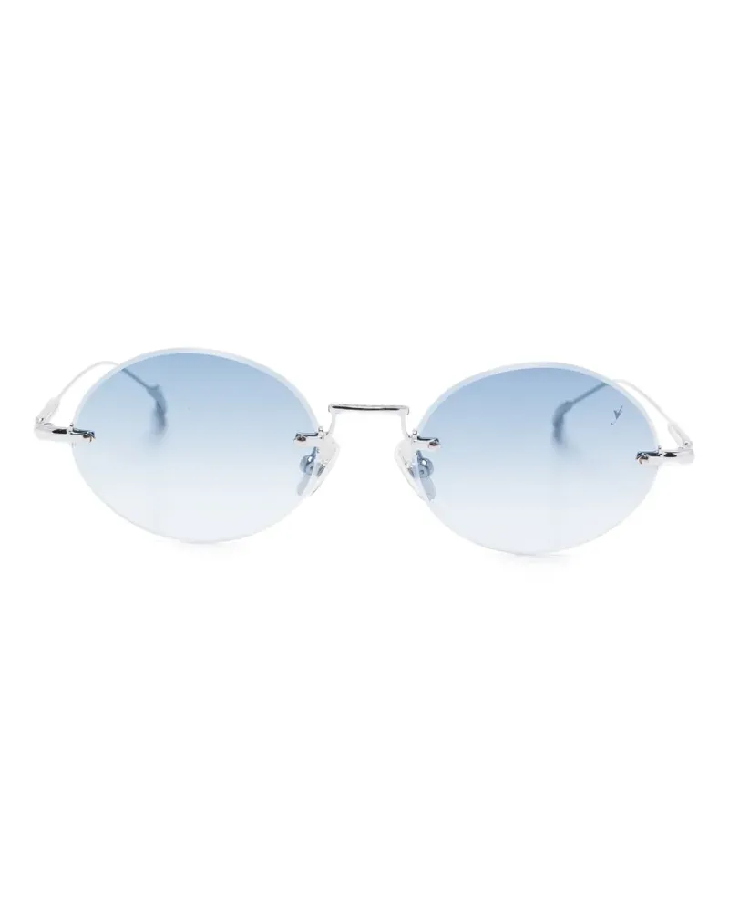 Eyepetizer Met Sonnenbrille mit rundem Gestell - Silber Silber
