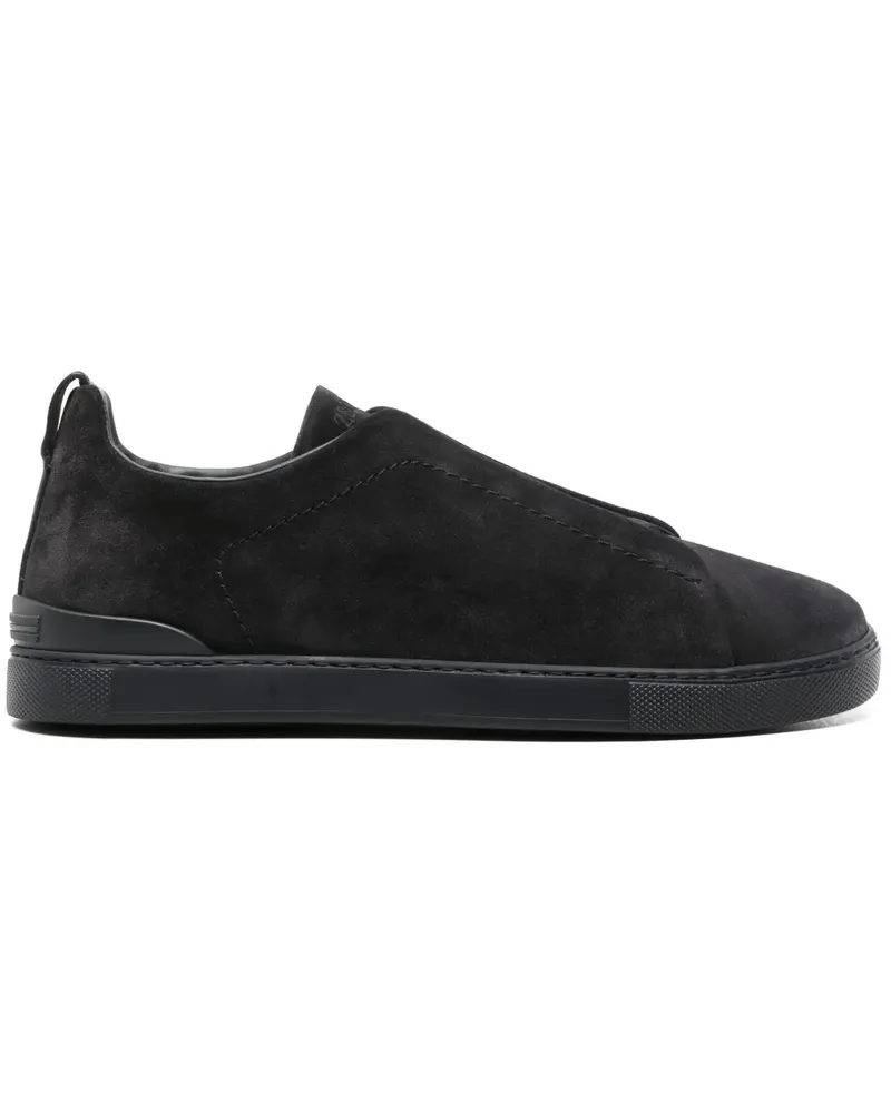 Ermenegildo Zegna Triple Stitch Sneakers aus Wildleder - Blau Blau