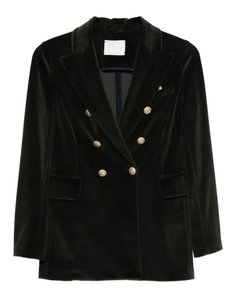 CIRCOLO 1901 Doppelreihiger Blazer aus Samt - Grün Grün