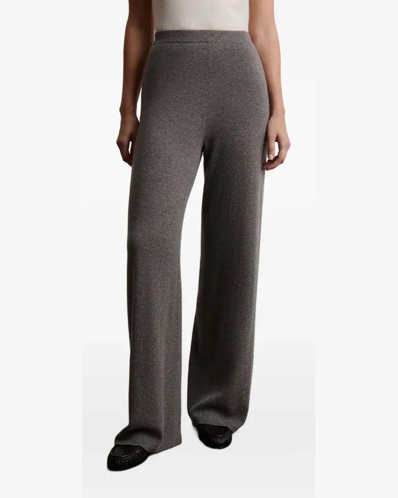 12 STOREEZ Gestrickte Hose - Grau Grau
