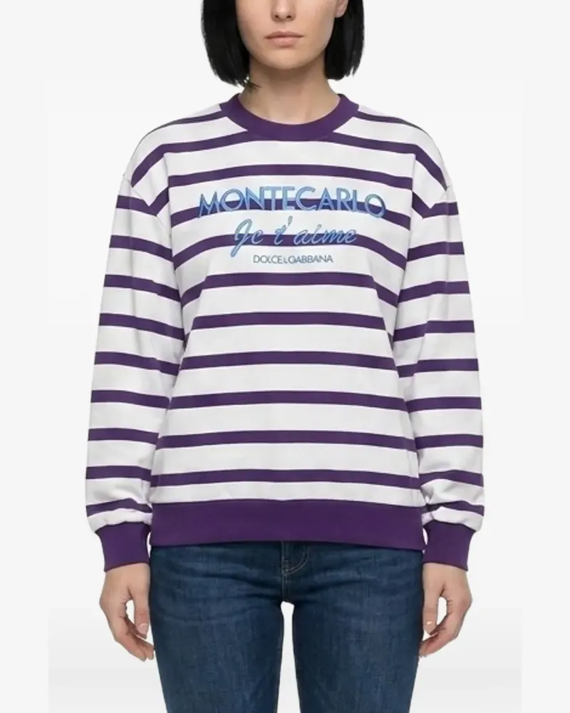 Dolce & Gabbana striped sweatshirt - Weiß Weiß