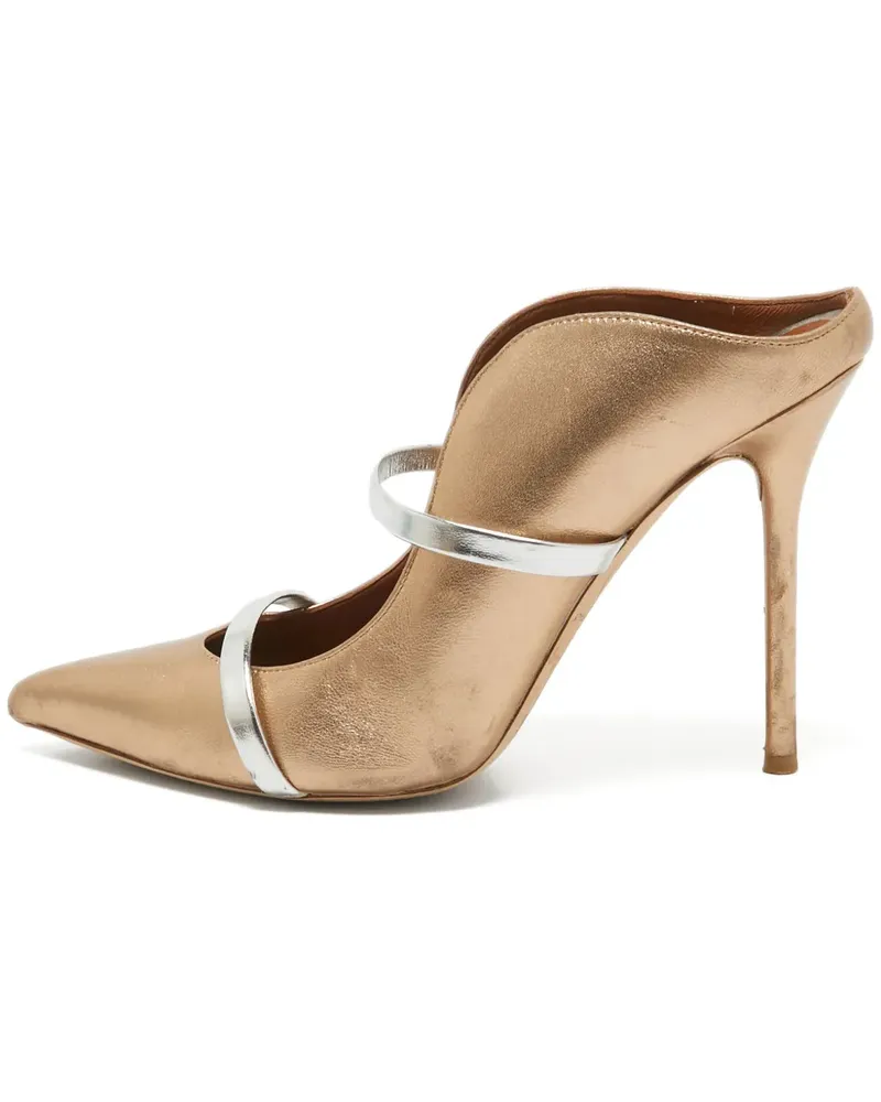 Malone Souliers Maureen Mules 105mm - Gold Gold