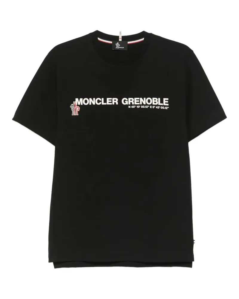 Moncler logo-print T-shirt - Schwarz Schwarz