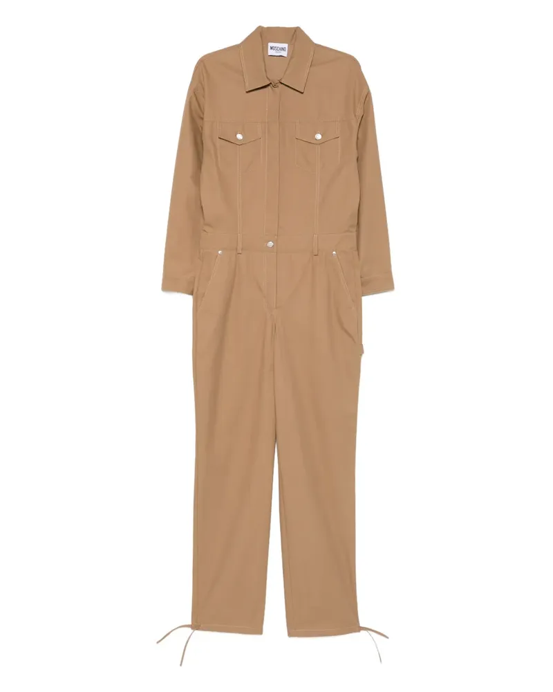 Moschino Jumpsuit mit Taschendetail - Nude Nude