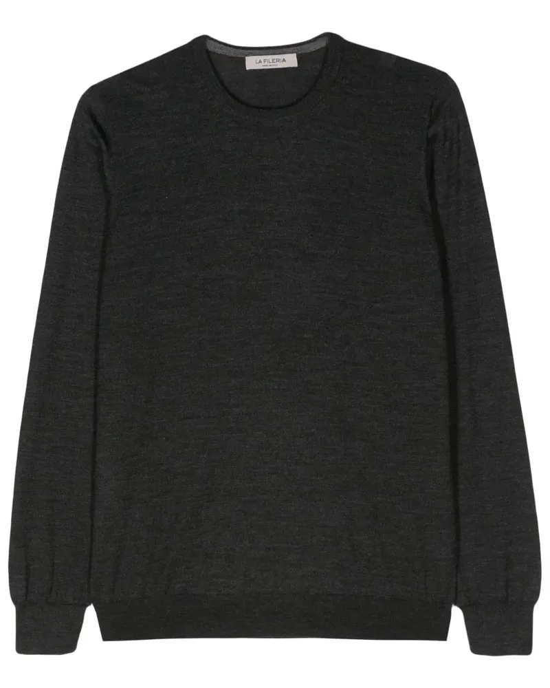 La Fileria fine-knit brushed jumper - Grau Grau