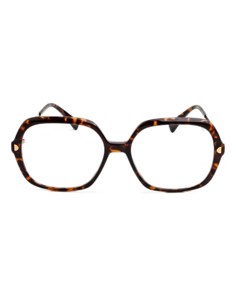 Mykita Geometrische Nanna Brille - Braun Braun