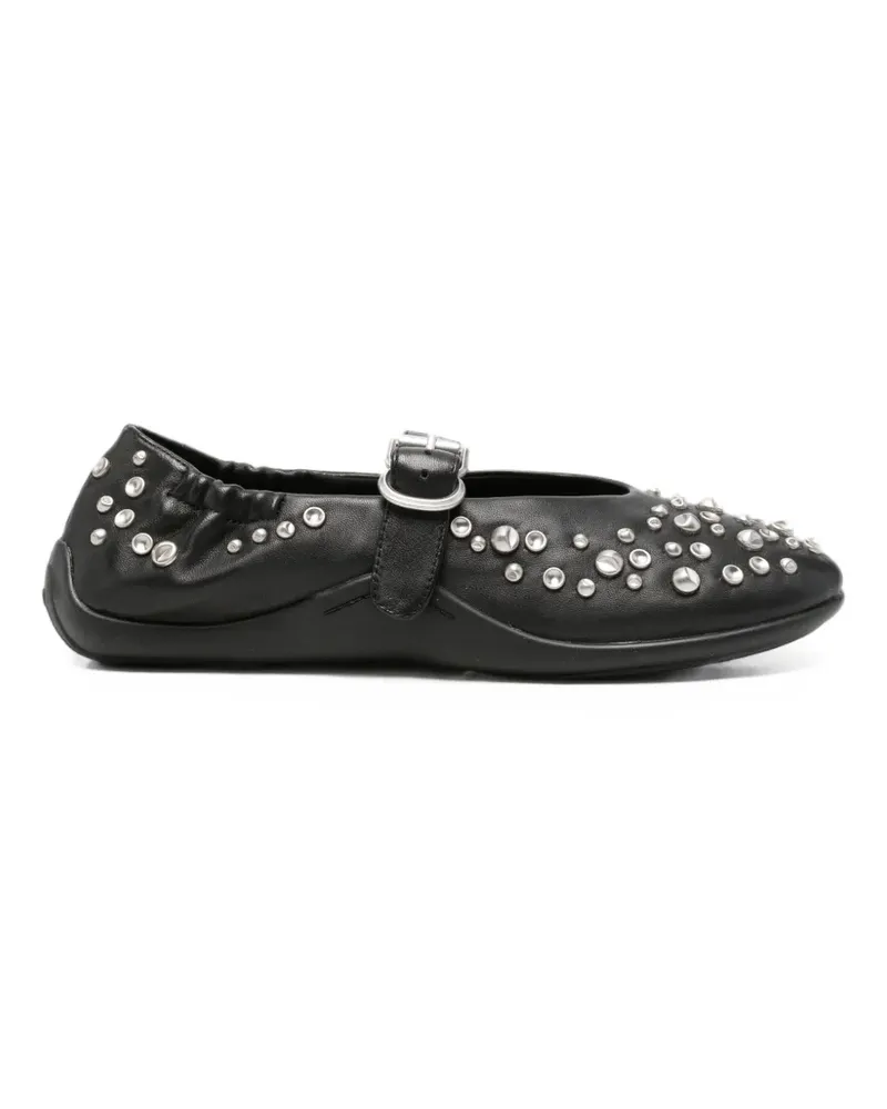 ash Mimosa studded ballet flats - Schwarz Schwarz