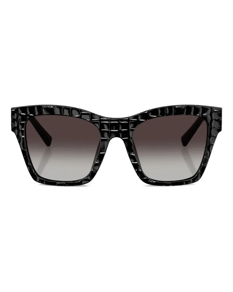 Dolce & Gabbana Sonnenbrille mit eckigem Gestell - Schwarz Schwarz