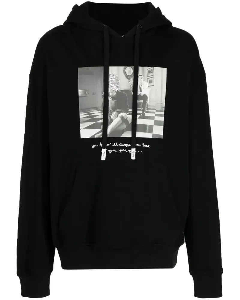 Haculla Hoodie mit Foto-Print - Schwarz Schwarz