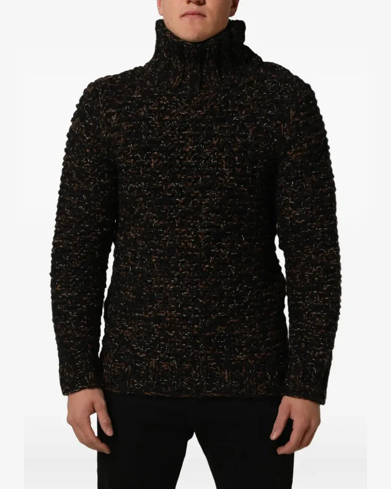 Dolce & Gabbana Grob gestrickter Pullover - Schwarz Schwarz