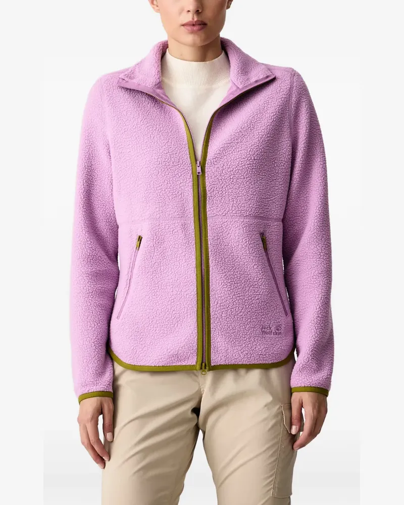 Jack Wolfskin LITE CURL FZ W fleece zip-up sweatshirt - Violett Violett