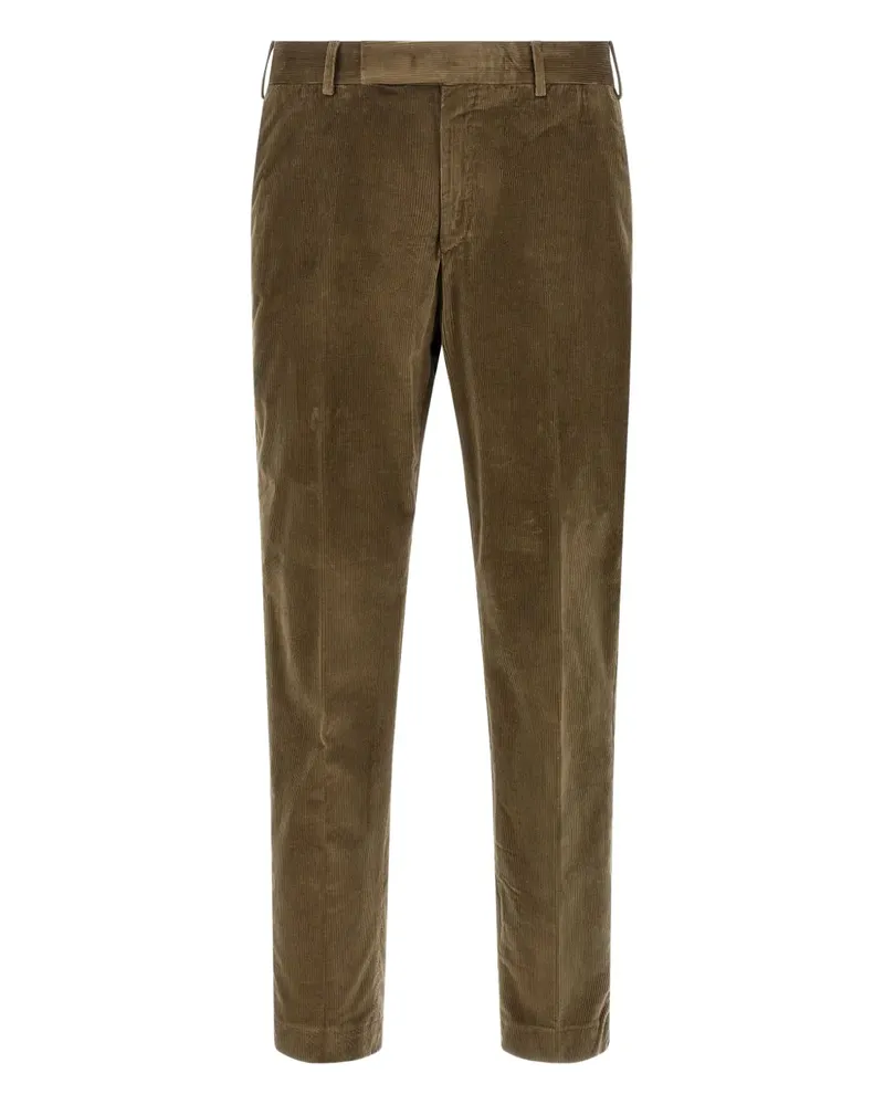 PT TORINO Cordhose mit elastischem Bund - Grün Grün