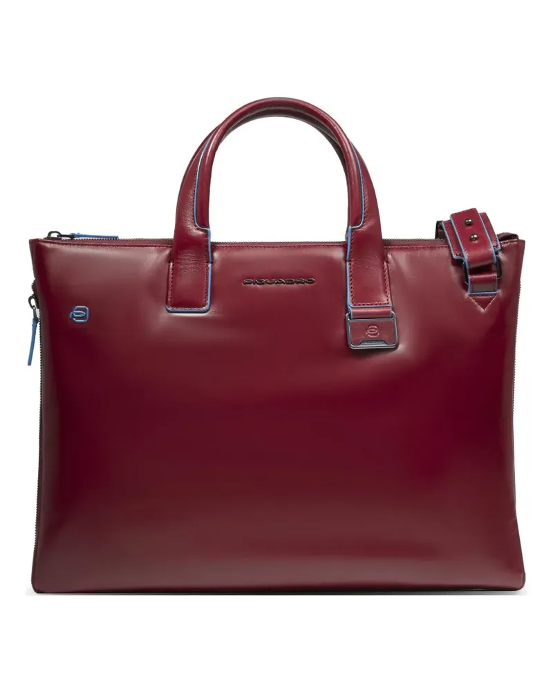 Piquadro leather laptop bag - Rot Rot