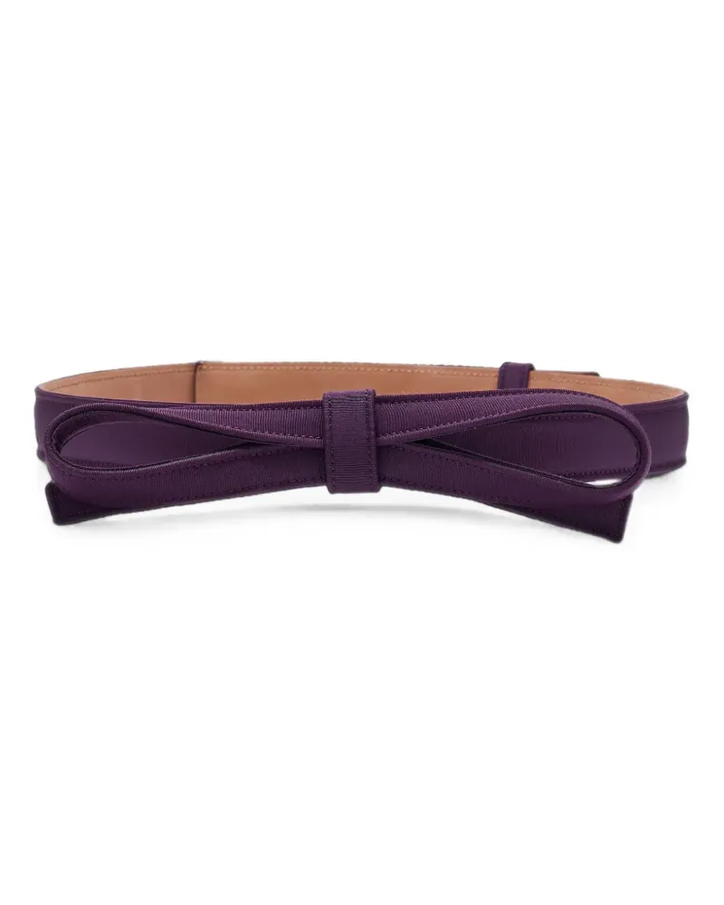 Carolina Herrera New York Seidengürtel mit Schleife - Violett Violett