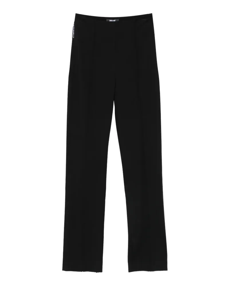 Just Cavalli side-slit trousers - Schwarz Schwarz