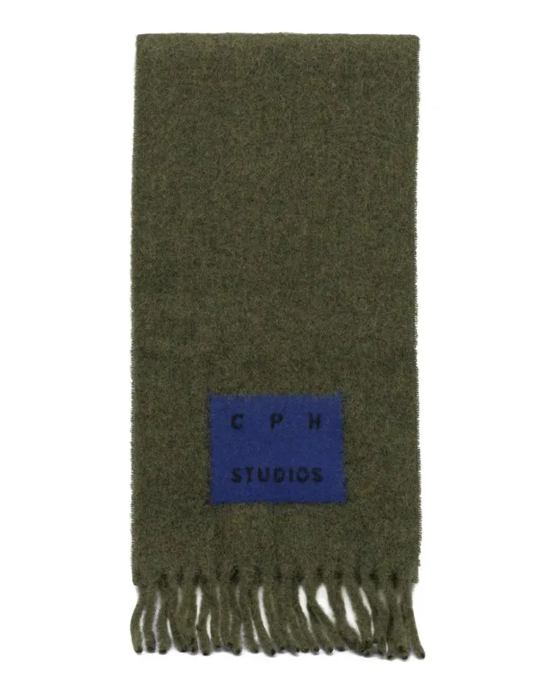 Copenhagen Schal mit Fransen - Grün Grün