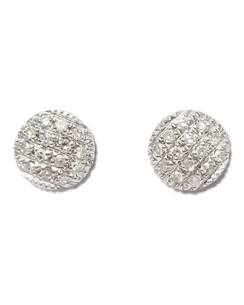 Dana Rebecca Designs 18kt Weißgoldohrringe mit Diamanten - Silber Silber