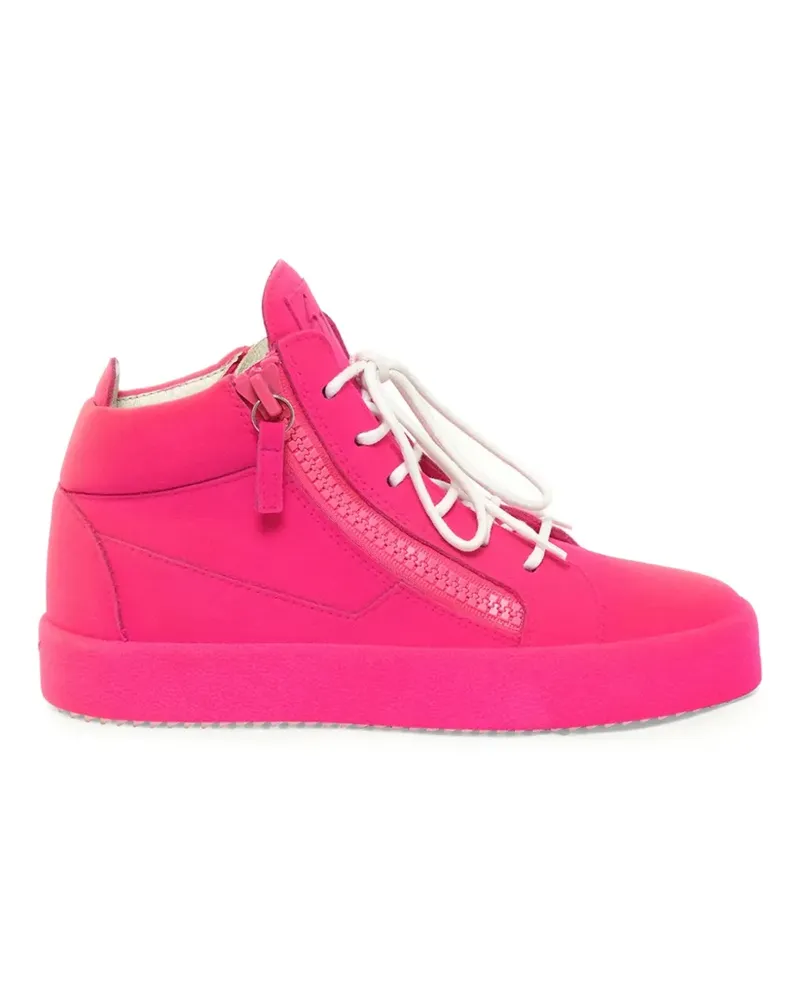 Giuseppe Zanotti High-Top-Sneakers mit Schnürung - Rosa Rosa