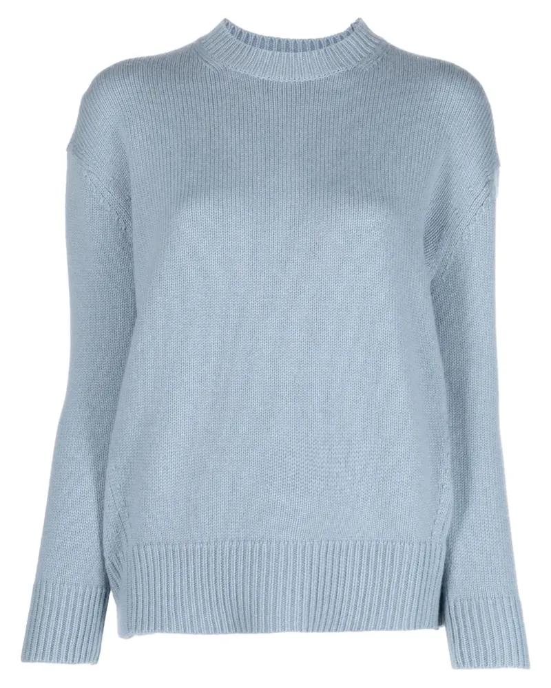 Max Mara Pullover mit rundem Ausschnitt - Blau Blau