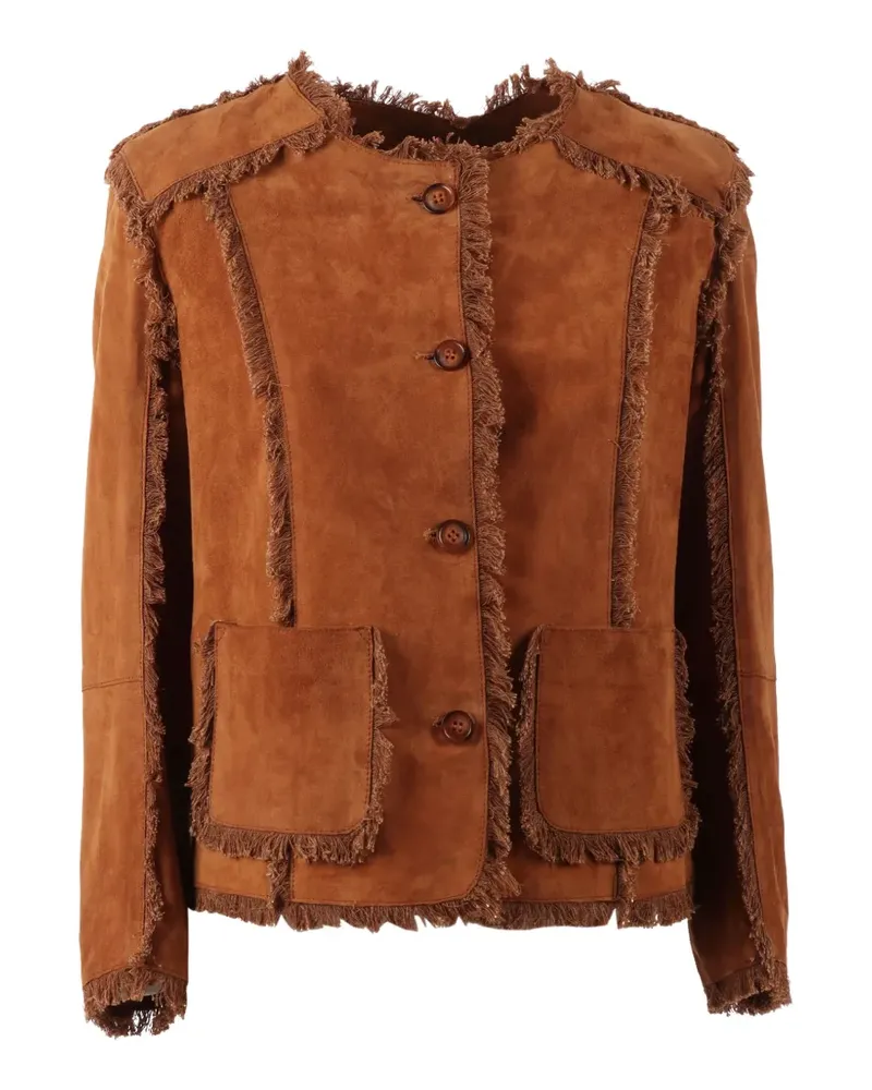 Bully fringed suede jacket - Braun Braun