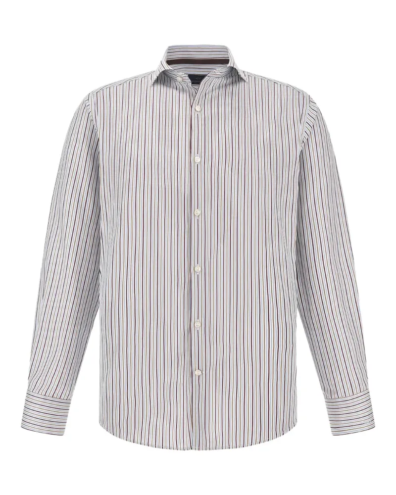 Paul & Shark striped cotton-twill shirt - Weiß Weiß