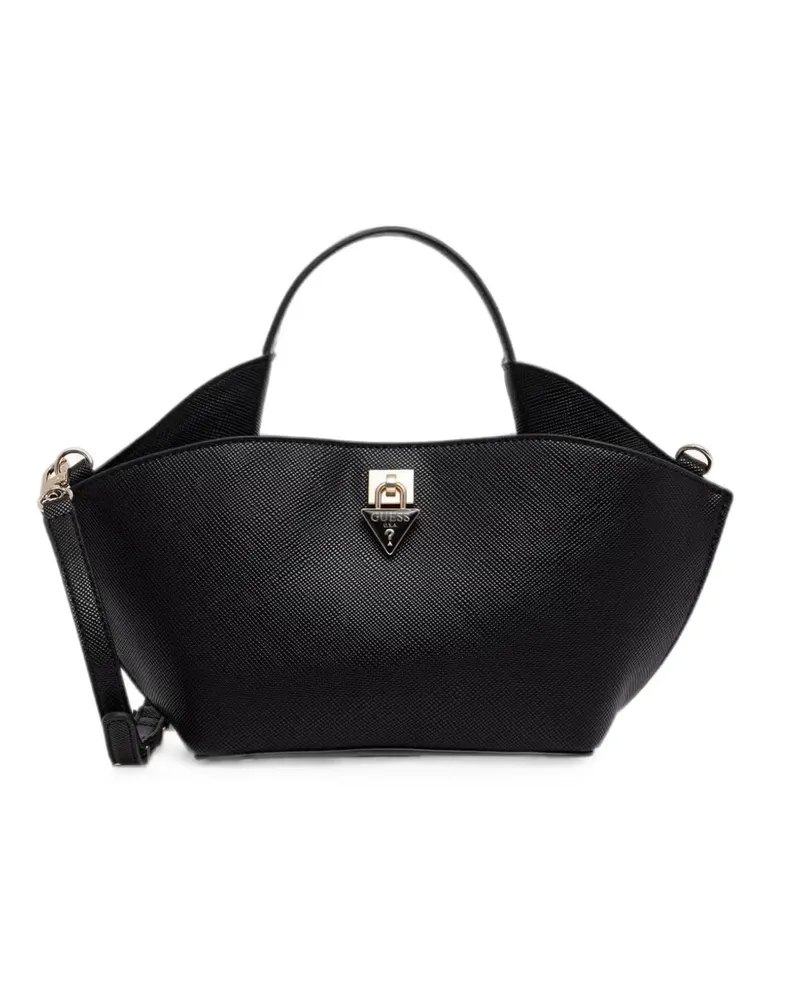 Guess Patsie logo-plaque crossbody bag - Schwarz Schwarz
