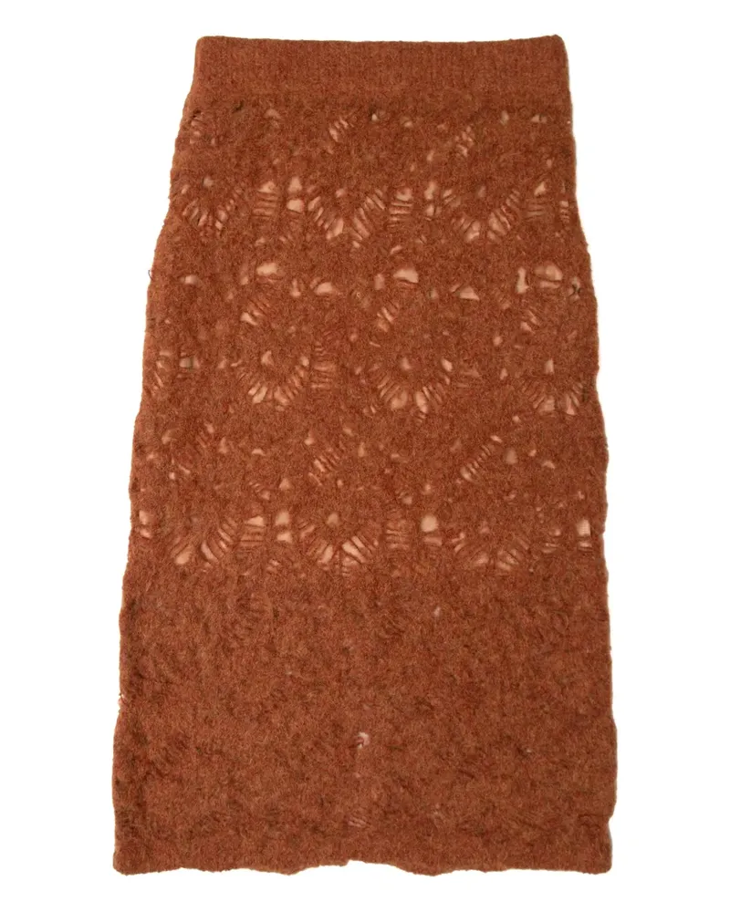 Muller of Yoshiokubo Gewickelter Minirock - Braun Braun