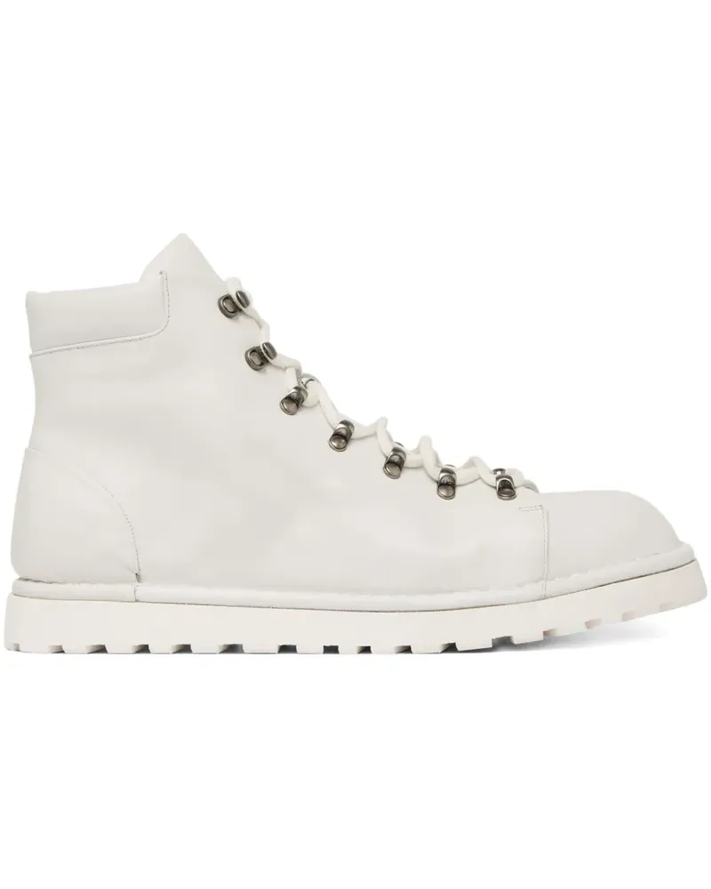 Marsèll Schnürstiefel aus Leder - Weiß Weiß
