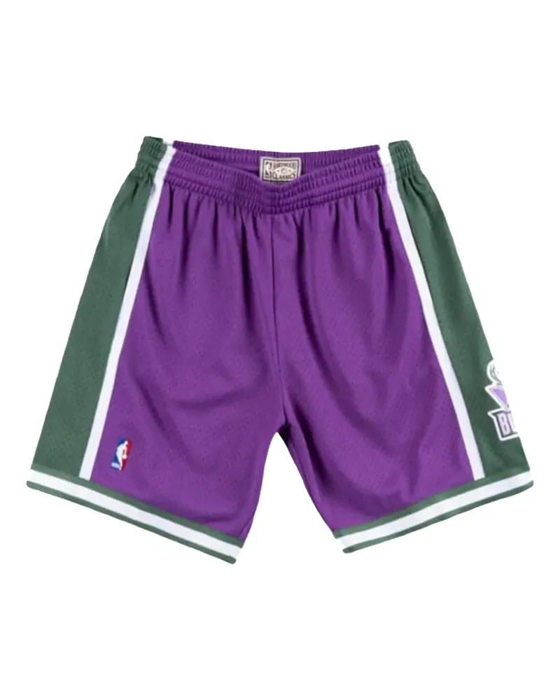 Mitchell & Ness NBA Swingman Milwaukee Bucks Road 0001 "Purple" Shorts - Violett Violett