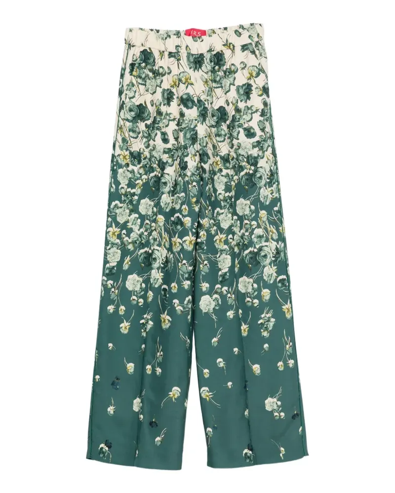 For Restless Sleepers floral-print palazzo pants - Grün Grün
