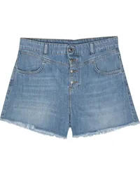 Liu Jo Jeans-Shorts mit Fransen Blau