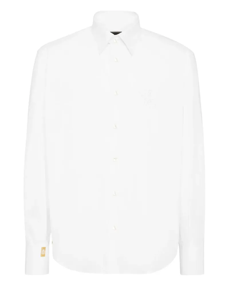 Billionaire Besticktes Hemd - Weiß Weiß