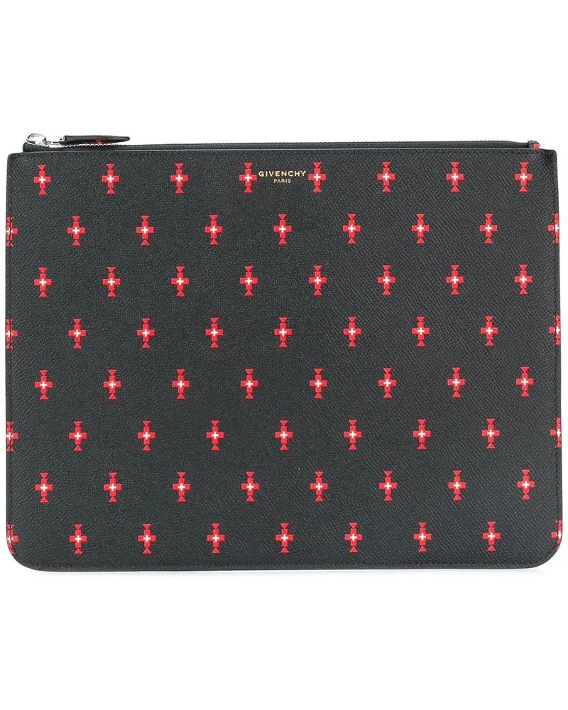 Givenchy patterned clutch - Schwarz Schwarz