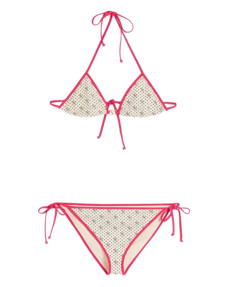 Valentino Garavani Bikini mit Gelatini-Print - Nude Nude