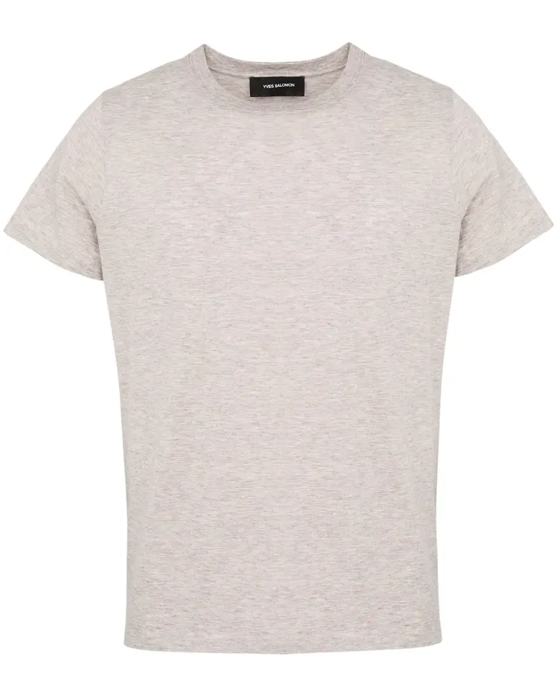Yves Salomon T-Shirt aus Jersey - Grau Grau