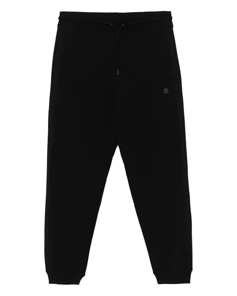 HUGO BOSS Dimacs Jogginghose mit Logo-Schild - Schwarz Schwarz