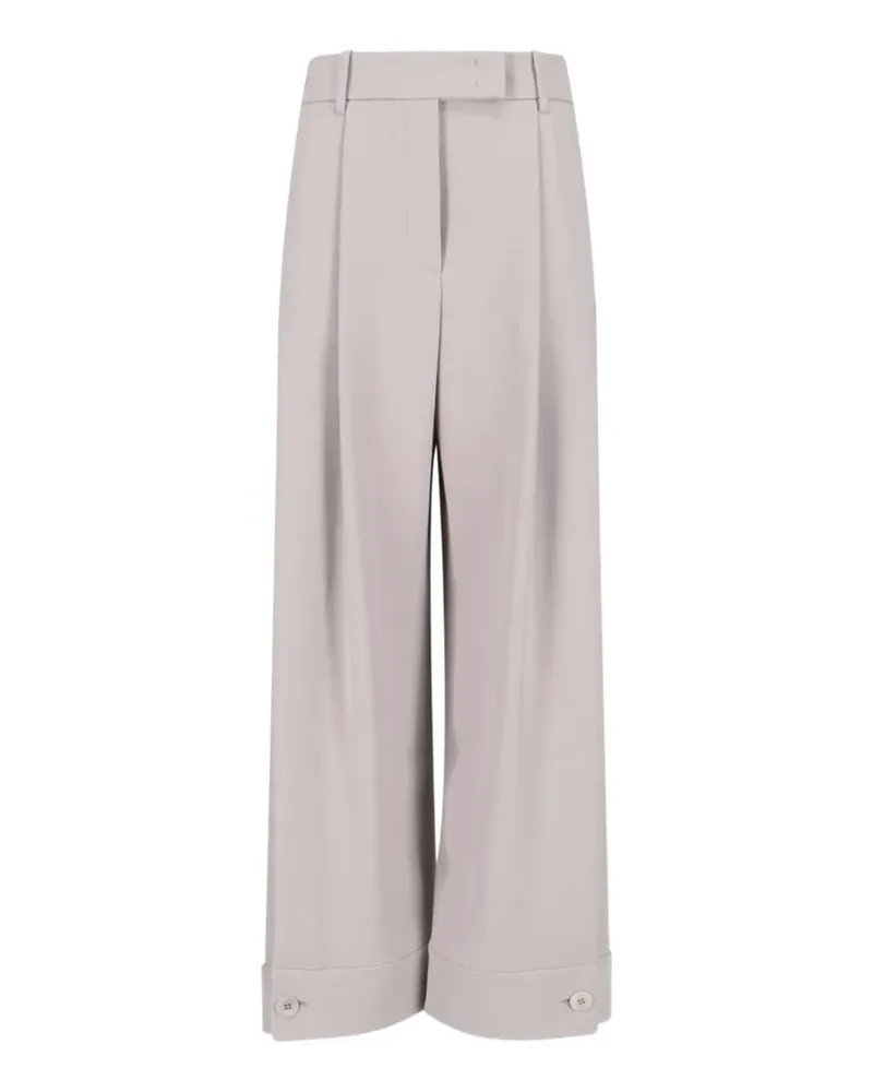 Giorgio Armani wide-leg trousers - Nude Nude