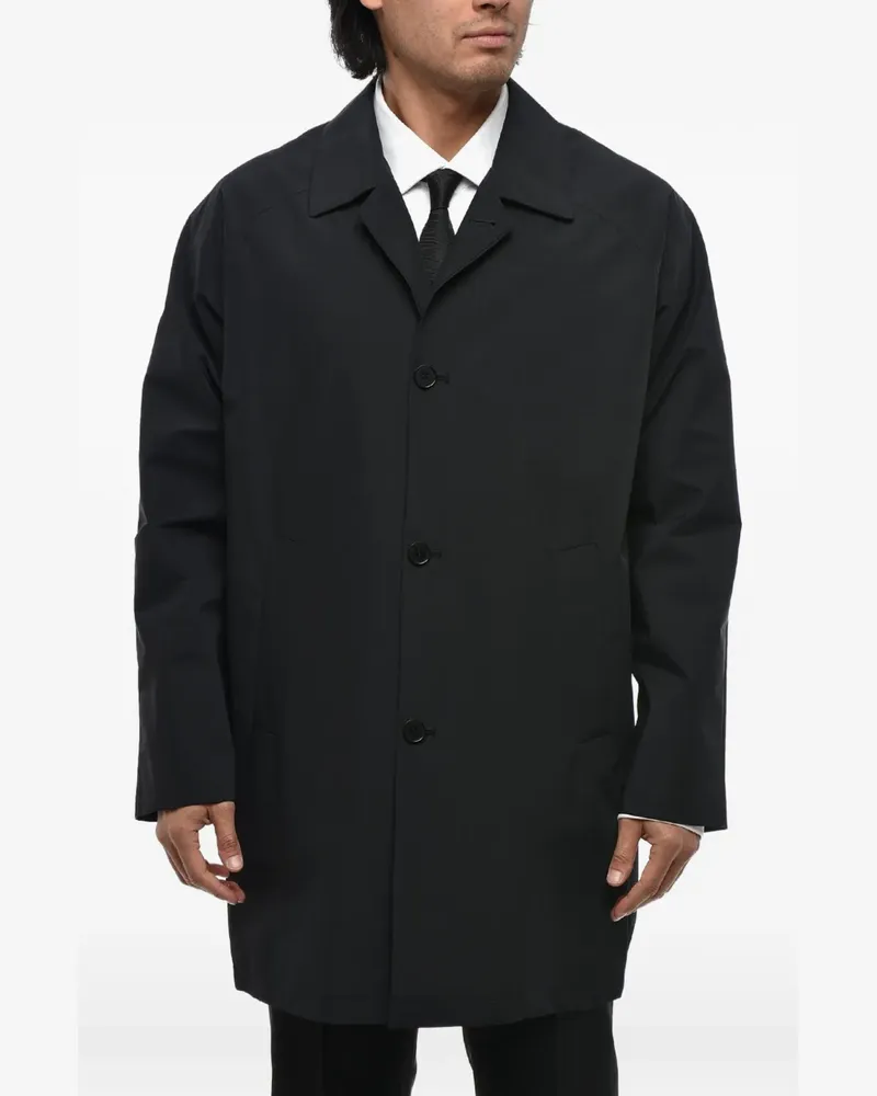 Corneliani half-lined raincoat - Schwarz Schwarz