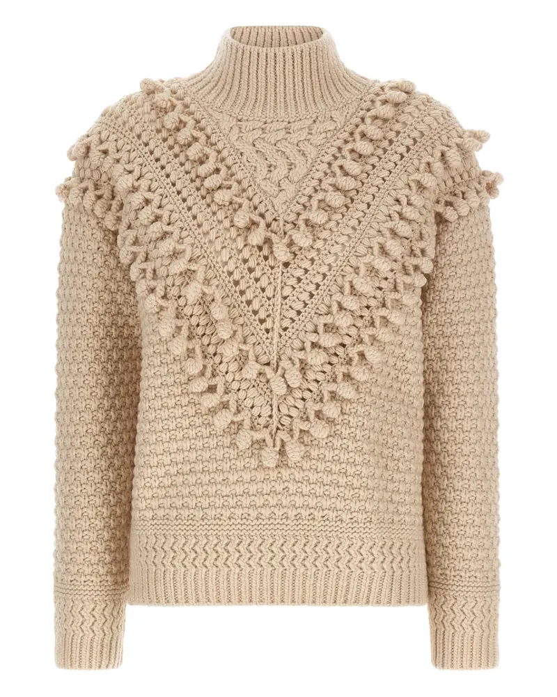 Zimmermann Hypnotic Bauble Pullover mit Bommel - Nude Nude