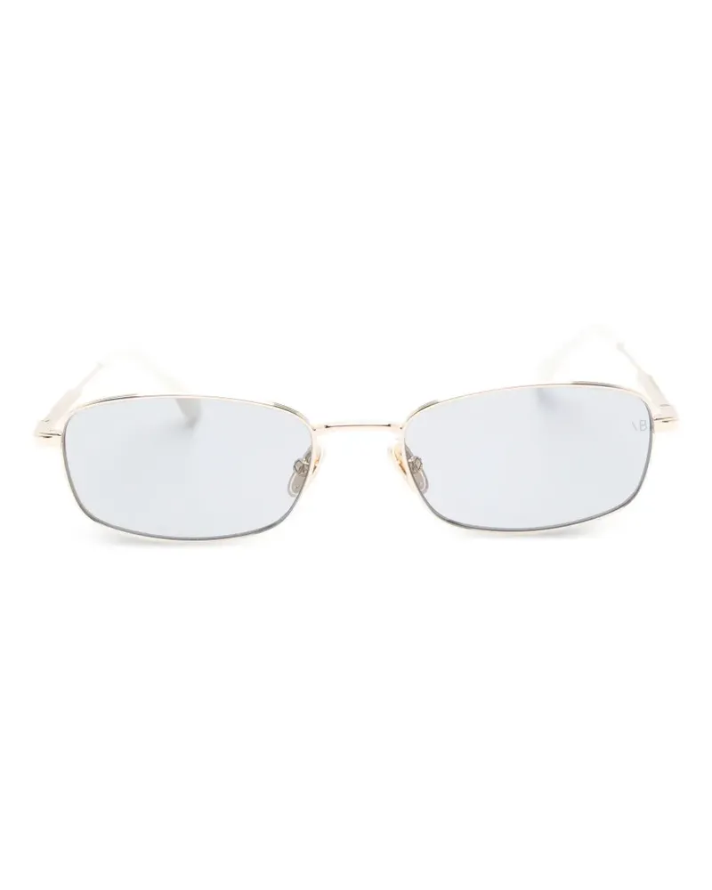 Victoria Beckham Sonnenbrille mit eckigem Gestell - Gold Gold