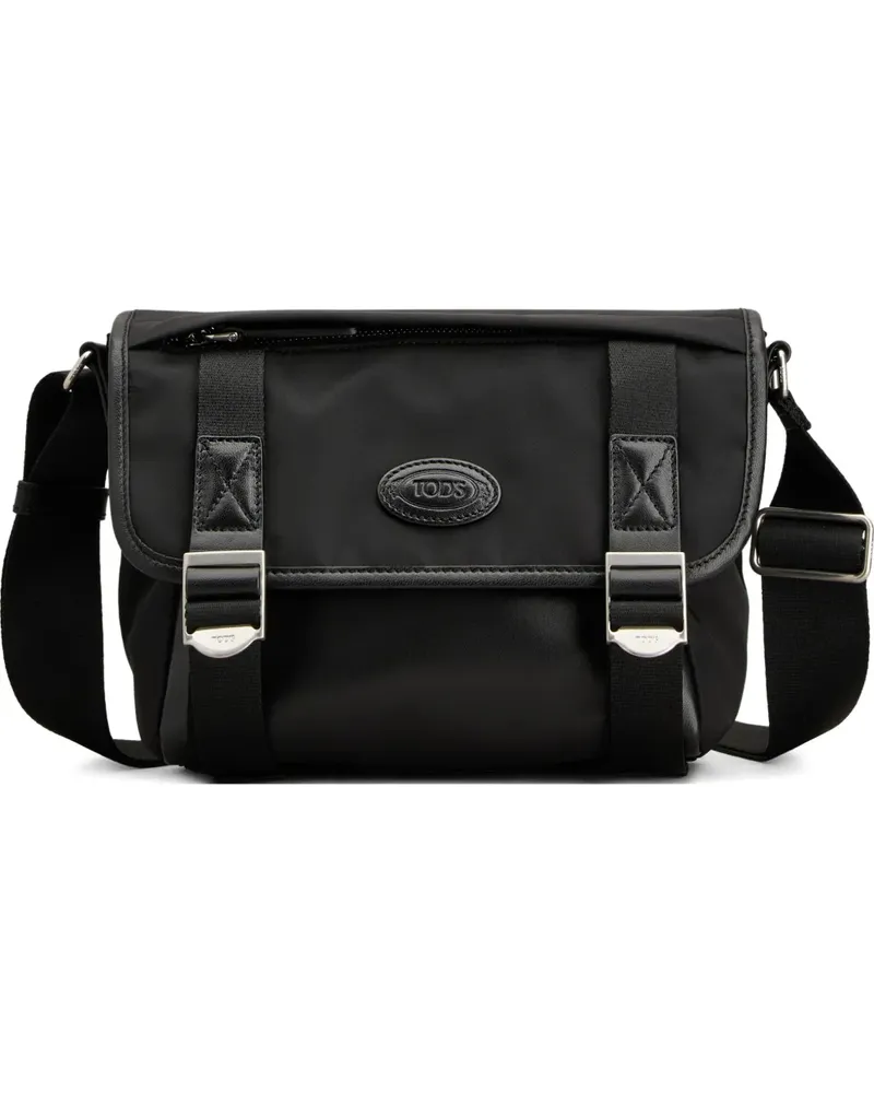 TOD'S buckle messenger bag - Schwarz Schwarz