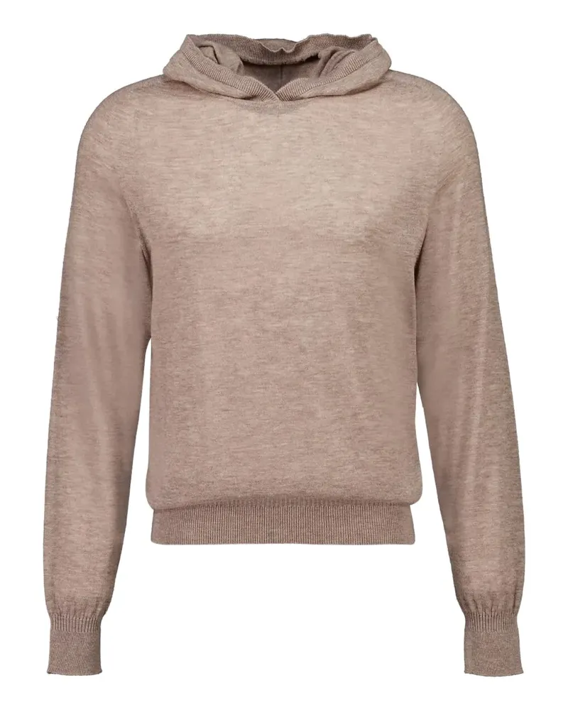 120% Lino Hemd mit Kapuze - Nude Nude